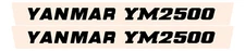 Yanmar 2500 Tractor Decals