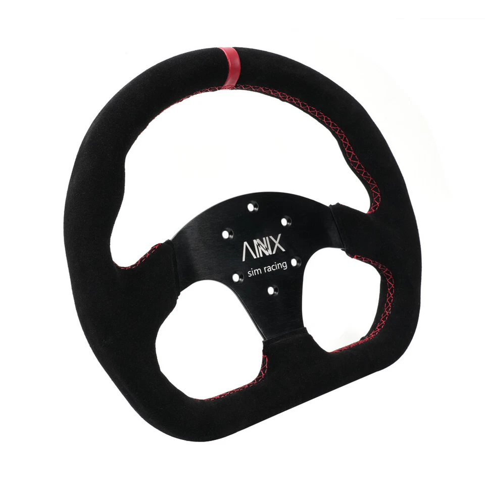 13inch Suede Steering Wheel + Hub Adapter For Thrustmaster T500/T300 /TS-PC/TX - Image 2 of 4