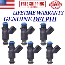 OEM DELPHI 6 Pieces Fuel Injectors For 2006-2010 Chevrolet Malibu 3.9L V6
