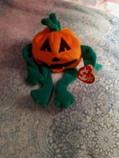 ty beanie babies pumpkin rare retired