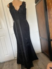 NOIR By Lazaro Black Lace Gown Dress