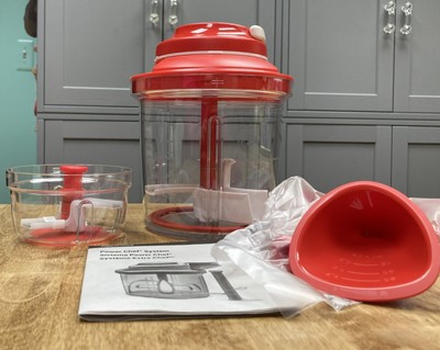 Tupperware SuperSonic Chopper System-Large & Small-Color Choices-NEW-SHIP INCL