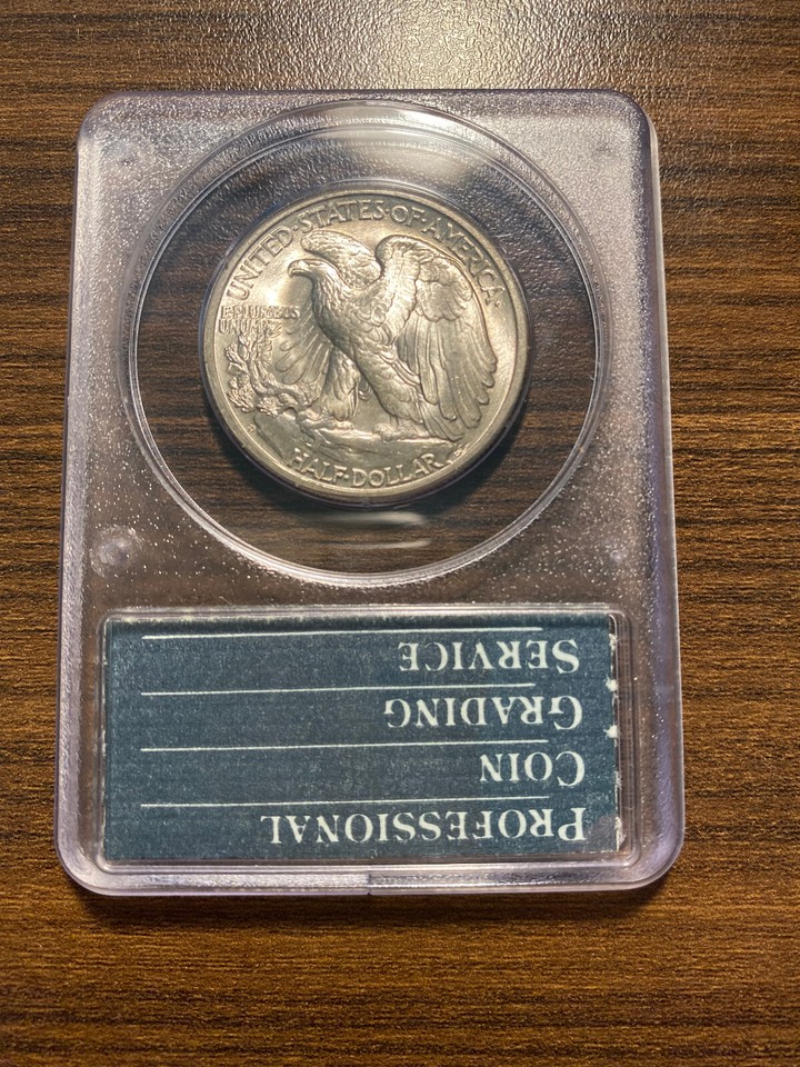 1946D Walking Liberty Silver Half 50C PCGS MS 65 Walker RATTLER OLD