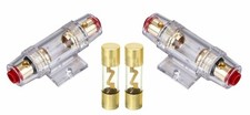 2 IMC Audio 4/8 Gauge AGU Fuse Holder with 2 60 Amp Fuse for Car Audio