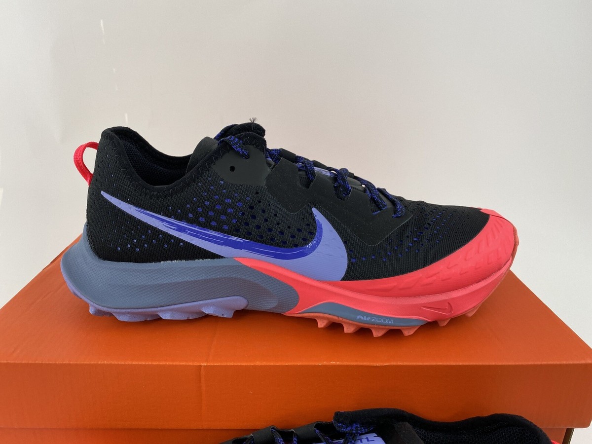 Size 9.5 - Nike Air Zoom Terra Kiger 7 Black Lapis Flash Crimson W