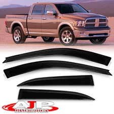 Shade Vent Window Visors Rain Guard Deflectors For 2009-2018 Dodge Ram 1500 Crew