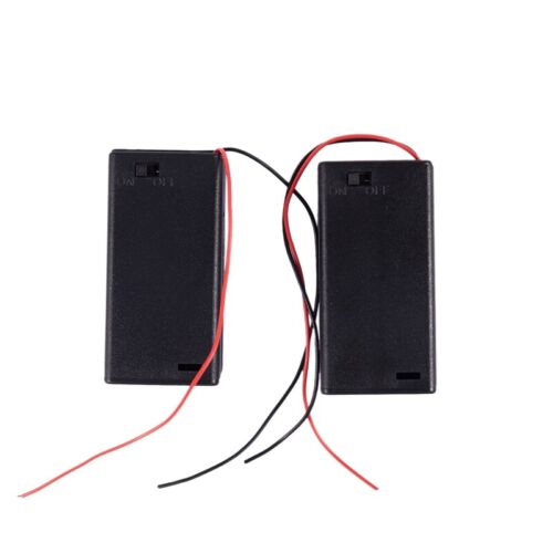  (R) 2 X AA 3V Batterie Halter Slot Wired ON/ OFF-Schalter mit Abdeckung H8A6 - Bild 1 von 8