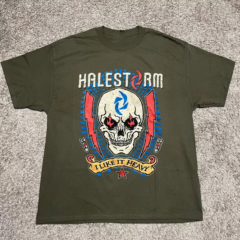 HALESTORM BAND Concert T-SHIRT Green Gift For Fan AM195