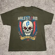 HALESTORM BAND Concert T-SHIRT Green Gift For Fan AM195