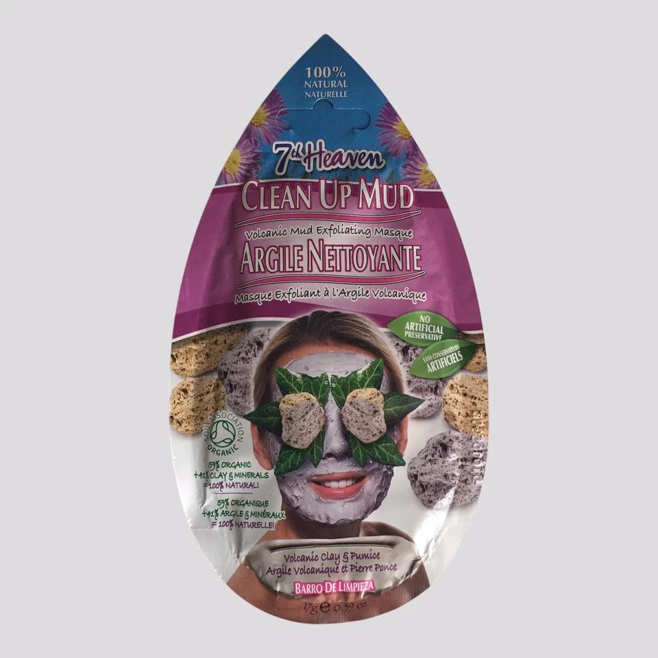 Paquete de 4 mascarillas faciales exfoliantes Montagne Jeunesse 7th Heaven 2009 LIMPIAR BARRO Foto 4 de 4