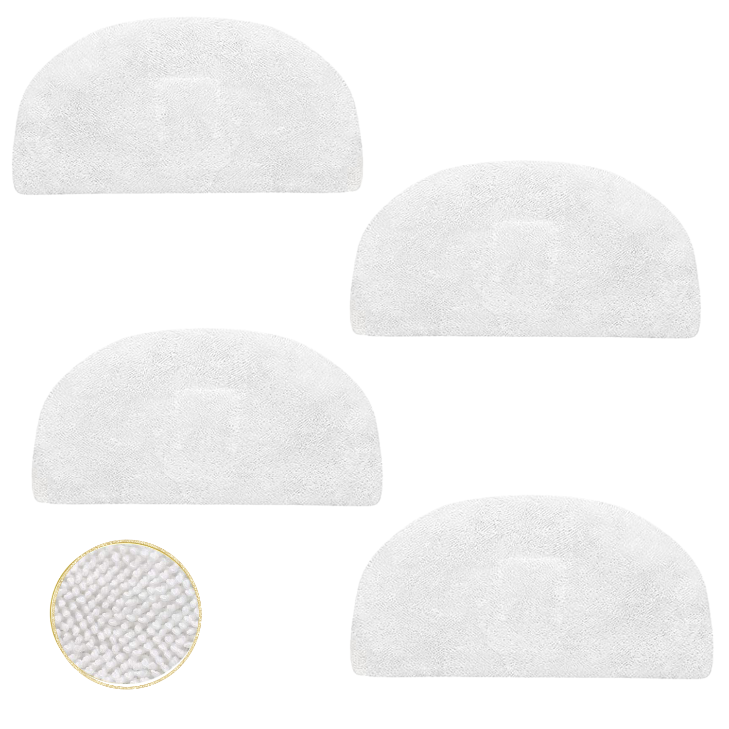 Bissell PowerFresh Steam Mop Pads 4-Pack Replacement for Models 1940 19404 19408 203-2633  -image