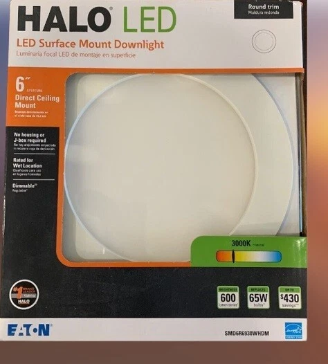Halo led surface cheap mount downlight 3000k