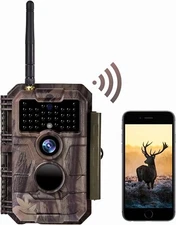 48MP 1296P Wifi Bluetooth Trail Camera Night Vision No Glow Hunting Camera