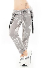 Ladies cotton letter buckle sweatpants OFFERTA 2237