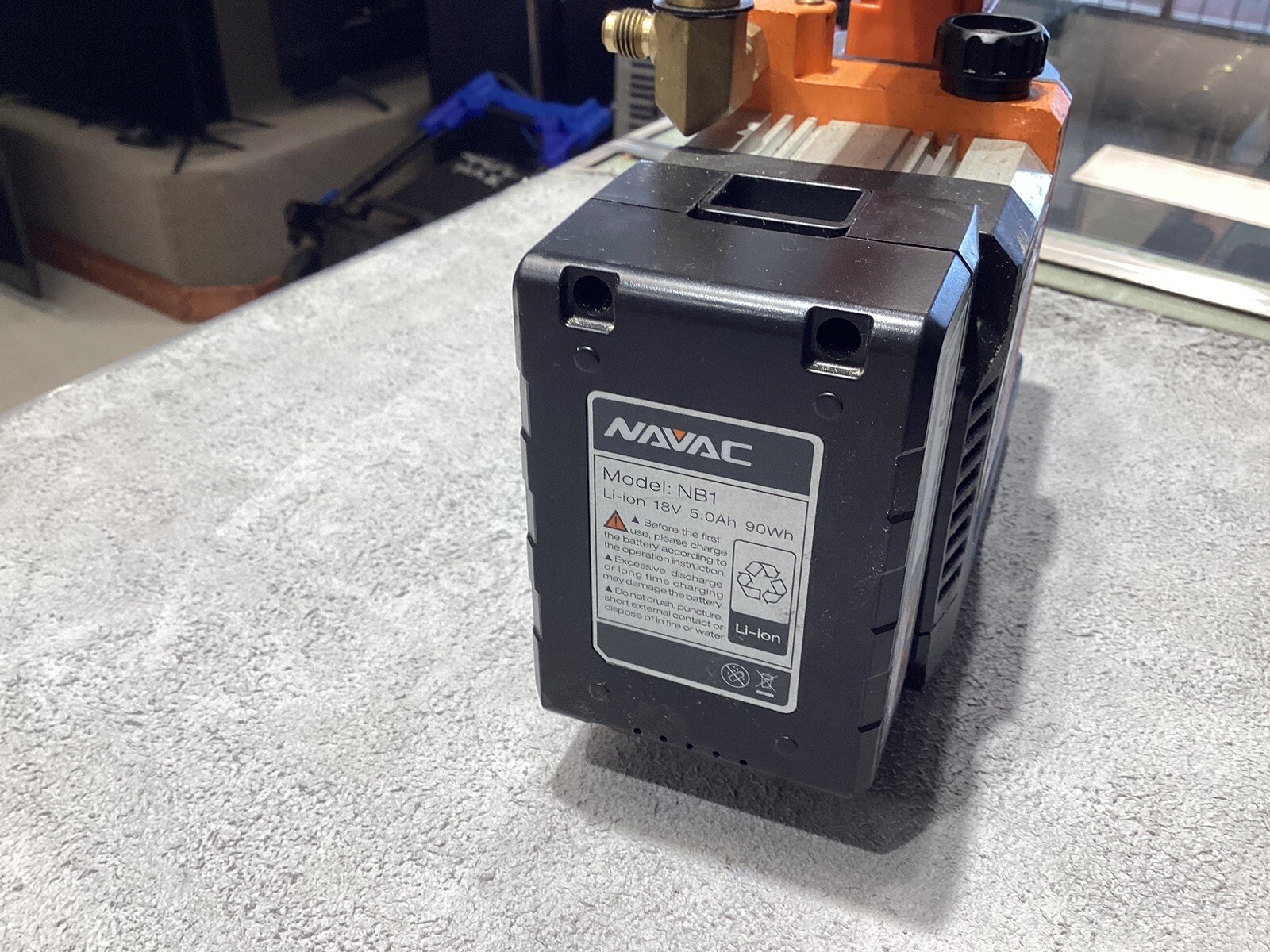 NAVAC NP2DLM 2 CFM Cordless Vacuum Pump ***See Pictures*** eBay