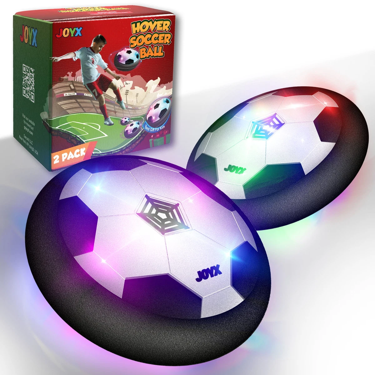 JoyX Air Hover Soccer Balls Toys for Kids, Indoor Games Activities with LED