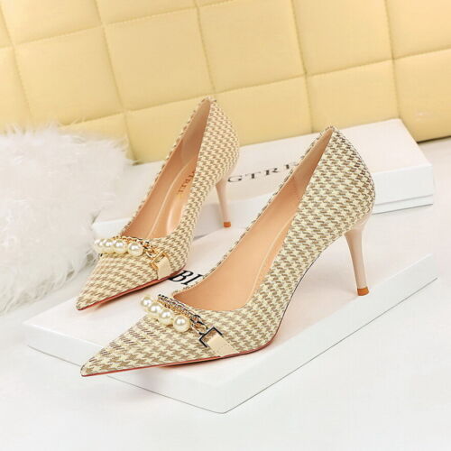 Stilettos High Heel Pump Women Dress Shoes Office Cocktail Party Size 4-10.5 New - Picture 3 of 29