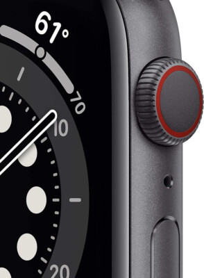 Apple Watch Gen 6 - 44mm Space Gray, Black Sport Band | eBay