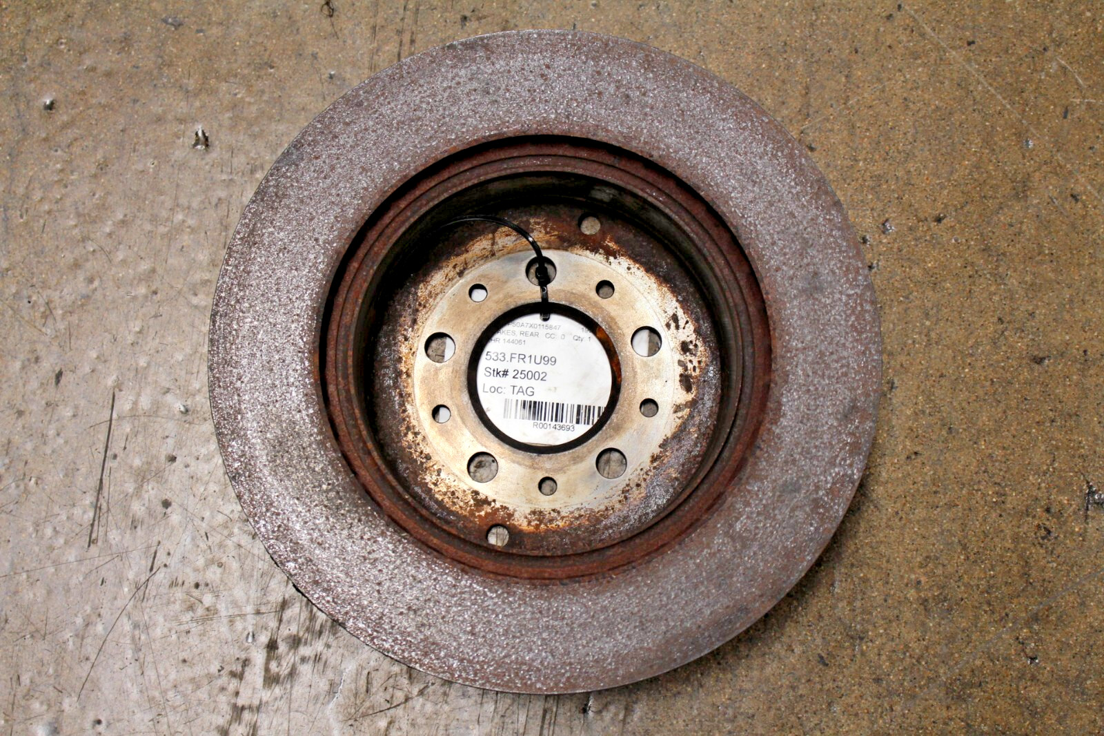Ferrari 456 M, Rear Brake Rotor, Used, P/N 144061