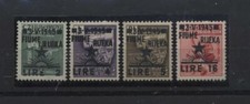 Fiume Occ. Yougoslave 1945 4 Valeurs Linguellées Avec Soprastampa Inversée N1661