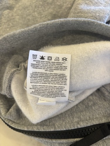 Nike Air Youth Fleece Short-Sleeve Hoodie, Size Small, Grey 939634-063 - Picture 9 of 12