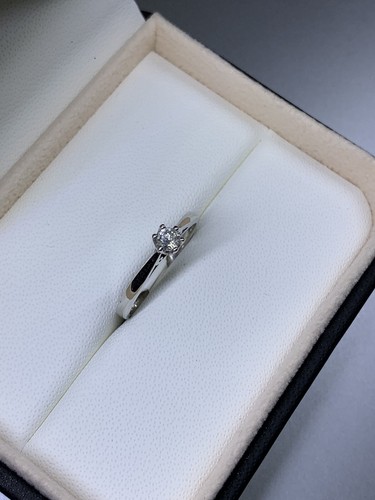 0.20ct Diamond Chunky Solitaire Engagement Ring 18ct White Gold - Picture 5 of 6
