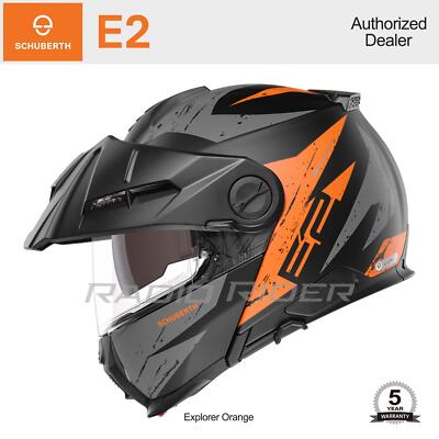 NEW Schuberth E2 Motorcycle Flip-Up Helmet | Explorer Orange | S | Free Shipping