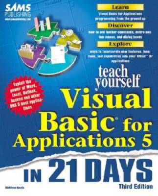 Sams Teach Yourself Visual Basic for Applications 5 in 21 Days, T - VERY GOOD