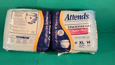 Attends Regular Underwear XL Sealed Pack of 14   