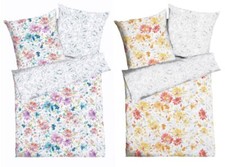 JACK by Kaeppel Seersucker 155x220cm 2 tlg. Bettwäsche Vivienne Blüten Orange