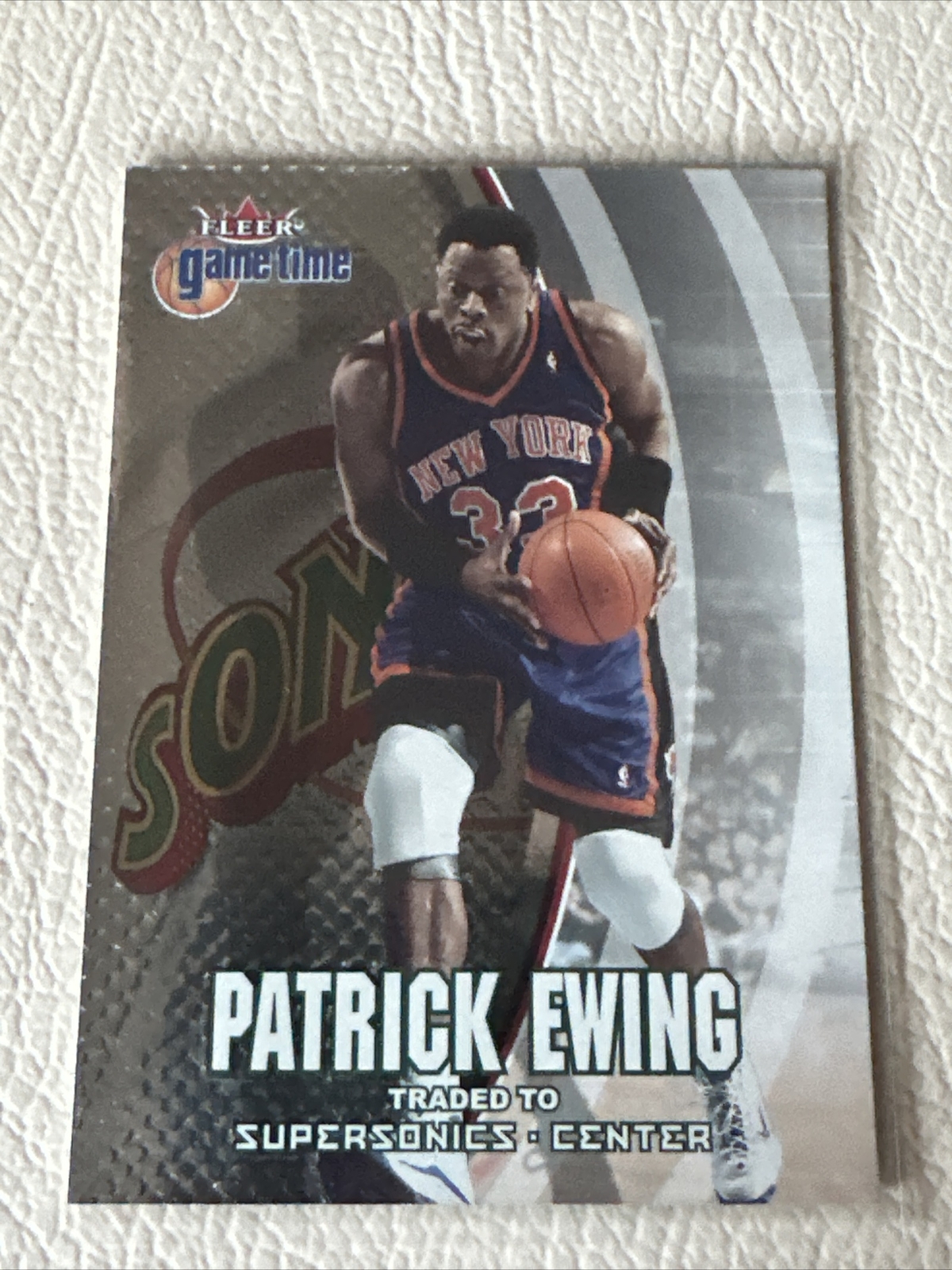 2000-01 Fleer Game Time Patrick Ewing Seattle SuperSonics #14