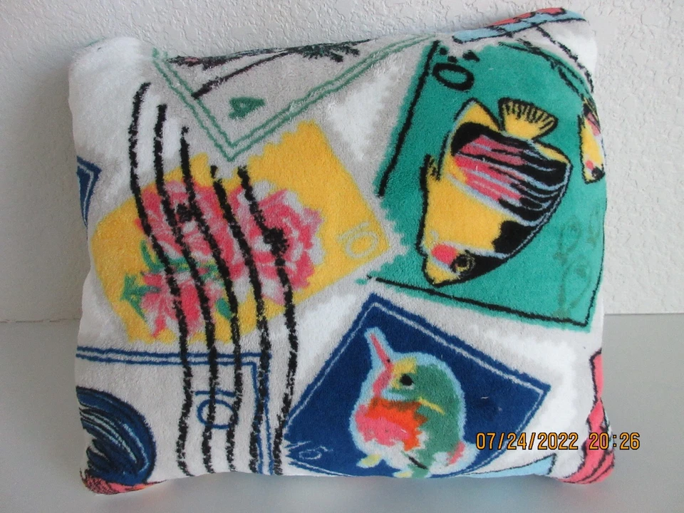 VERA BRADLEY TRAVEL BLANKET (CUBAN STAMPS) (RETIRED) - Image 2 of 4