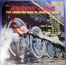 JOHNNY CASH THE ROUGH CUT KING OF COUNTRY MUSIC Vinyl Record LP STEREO SUN 122