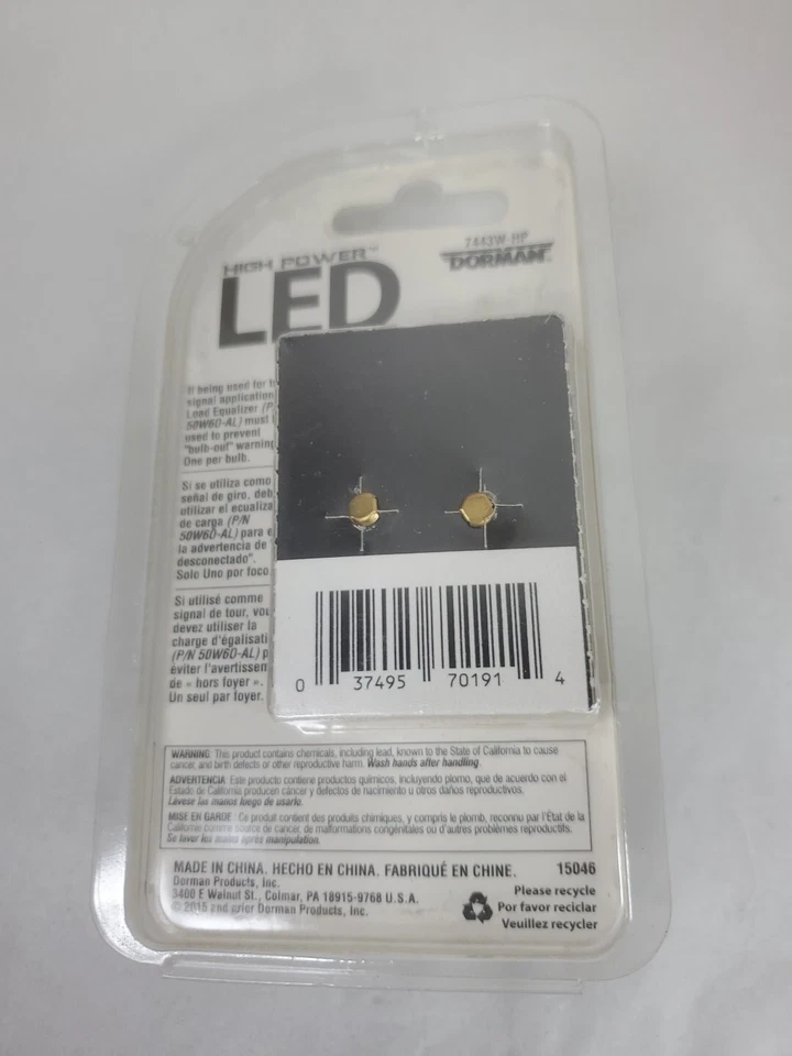 Bombilla LED Dorman 7443W-HP 7443 blanca 16 vatios Foto 3 de 3