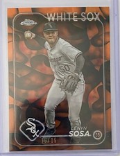 2024 Topps Chrome Update Lenyn Sosa Orange/Black Lava Lamp Refractor /15 SSP
