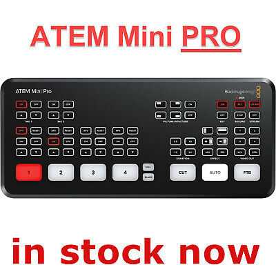 Blackmagic Design Atem Mini PRO Video Switcher Live Streaming HDMI