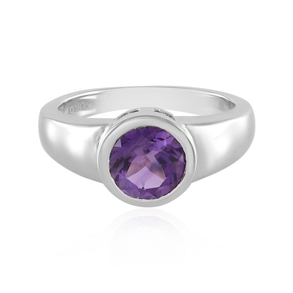 Cavill Amethyst Ring 1,79Ct Rundschliff 925 Silber Damen Echtschmuck--image