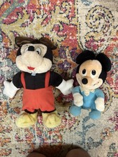 Two Vintage Mickey Mouse Plushees Vintage 1984 Mickey Mouse Disney Babies Play