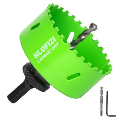 3-5/8 Inch Carbide Grit Hole Saw Cutting Stucco Plaster Cement Board Drywall