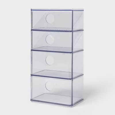 Acrylic Accessory Organizer with Drawer - Brightroom: Jewelry Storage Clear