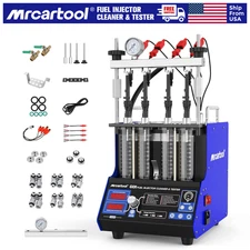 Ultrasonic Fuel Injector Cleaner Tester Injector Cleaning Machine GDI 12/70/120V