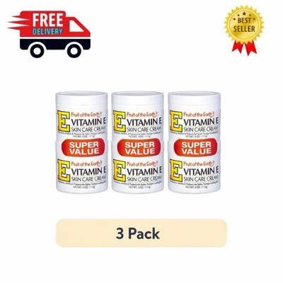 Fruit of the Earth Vitamin E Skin Care Cream Super Value, 4 Oz., PACK of 3