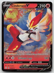 Cinderace V 018/072 Shining Fates Ultra Rare Holo
