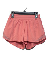Lululemon Hotty Hot Low-Rise Lined Short 4" Size 4 Pink Athletic LW7AVGT