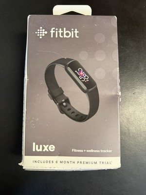 Fitbit - Luxe Fitness & Wellness Tracker - Graphite (FB422BKBK) Open box