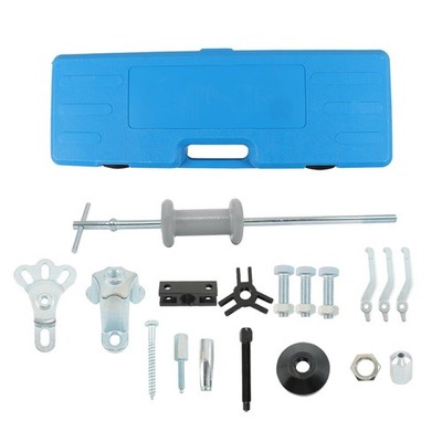 17PCS 9-Way Slide Hammer Puller Set Wheel Hub Puller Dent Repair Kit