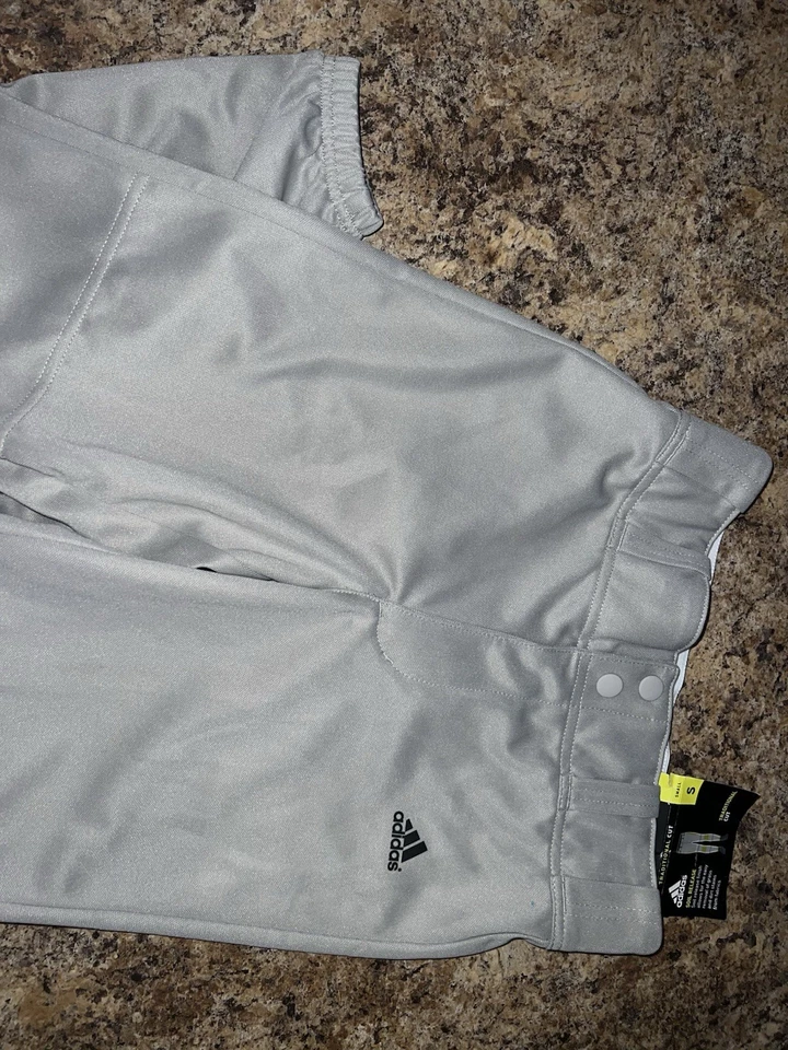 Pantalones de béisbol softbol grises Adidas talla niños X pequeños nuevos sin etiquetas Foto 2 de 4