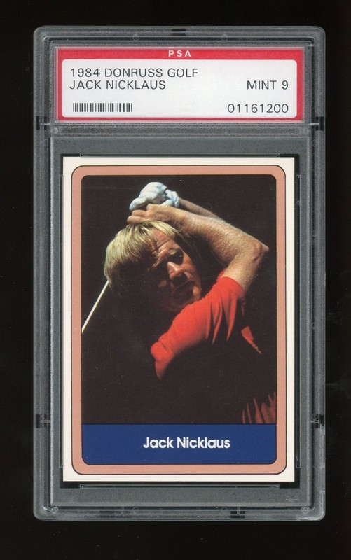 1984 Miller Press (by Donruss) Jack Nicklaus Masters Golf PSA 9 Mint