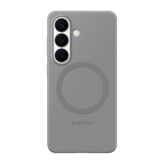 Samsung Galaxy S26 Silicone Magnet Case - Grey, Silver/Grey - Image 2
