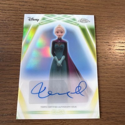 2026 Topps Chrome Disney Neon FROZEN ELSA Refractor Auto IDINA